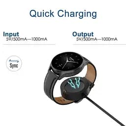 Зарядний пристрій Tamister для смартгодинника Xiaomi Watch 2 Pro, S2, S3, H1 Black - мініатюра 6