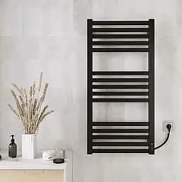 Електрична рушникосушарка Kosser Герда 1000x500 EL ДГ03EL, Чорний матовий, Ліве - мініатюра 3