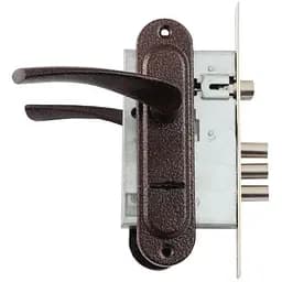 Замок врізний дверний з ручками на планці комплект FZB 55 мм CY5555Y AC