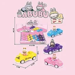 Машинка LABUBU з героєм інерційна 12 см 3355-13 - мініатюра 2