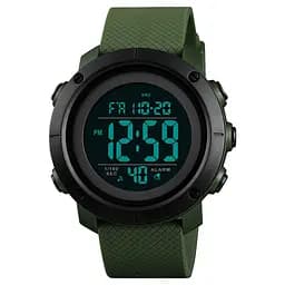 Наручний годинник чоловічий Skmei 1426 Army Green - Black ABS, 1426AGBK (12288) - мініатюра 2
