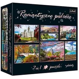 Пазл Trefl 7 в 1 Романтическое путешествие 2х300 эл. 2х500 эл. 2х600 эл. (93114)