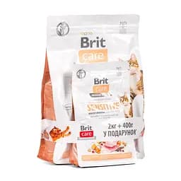 НАБІР Корм ​​сухий Brit Care GF Sensitive Healthy Digestion and Delicate Taste д/котів з чутливим травленням