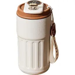 450 мл вакуумная изолированная кружка из нержавеющей стали герметичный дисплей температуры Кофейная чашка с кофейной крышкой