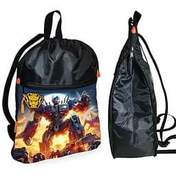 Сумка для сменной обуви "Трансформеры" - рюкзак-мешок с расширителем для ребенка (1669 (01450)