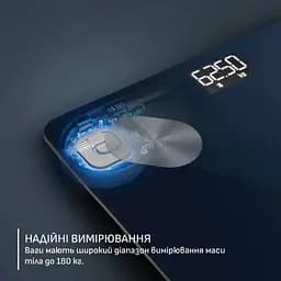 Tefal Веси Tefal підлогові Goodvibes Life+, 180кг, Bluetooth, AAAx3 в комплекті, скло, синій - мініатюра 4