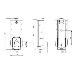 Диспенсер для рідкого мила Kroner KRM Rizze - ACP403 (CV022920)  - мініатюра 3