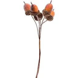 Жолудь декоративний Yes! Fun на стеблі зацукрований 2 см коричневий 5 шт. (974165)