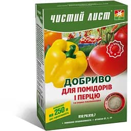 Добриво кристалічне Чистий Лист для помідорів, перцю та інших пасльонових 300 г (10508195) - мініатюра 2