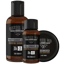 Набір для подорожей Razor Travel Trio Essential Sandalwood з екстрактом сандалового дерева 
