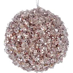 Елочное украшение Lefard Пуля 10 см персиковое (66-045)