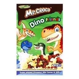 Готовый завтрак Mr. Croco Динозаврики Микс с какао и молоком 80 г