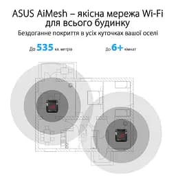 Система WiFi-Mesh ROG Rapture GT6 AX10000, 3xGE LAN, 1x2.5GE WAN, 1xUSB 3.2, 2мод, чорний Asus teh0017209 - мініатюра 8