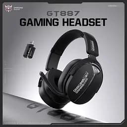Навушники Onikuma бездротові ігрові з мікрофоном для ПК PS4 PS5 телефону Bluetooth геймерська гарнітура GT-887 Pro - мініатюра 2