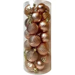 Набір ялинкових іграшок Chomik мікс 3-4.5 см 31 шт. рожевий (5900779877160_2)