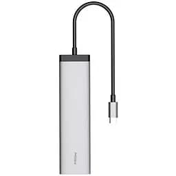 Адаптер (хаб) MiiiW Xiaomi 7-в-1 HDMI / Usb-C PD / 3xUsb-A 3.0 / TF / SD (MWCMA01)