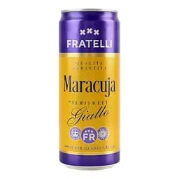 Напій винний Fratelli Maracuja Giallo білий напівсолодкий слабоалкогольний ігристий 6-6.9% 0.33 л