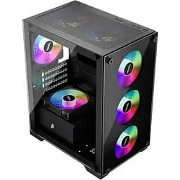 Корпус 1stPlayer V2-A-4F1 Black [134415] - мініатюра 3