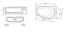 Панель для ванни AM.PM Like 170x110 фронтальна універсальна (W80A-170U110W-P) - мініатюра 3