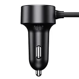 Автомобільний зарядний пристрій Baseus High Efficiency Pro 1-for-2 Car Cigarette Lighter 30W Cosmic Black (C00455300121-00) - мініатюра 5