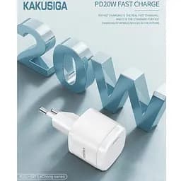 Зарядний пристрій смартфона KAKUSIGA KSC597 20 W fast charger QC3.0 + кабель 3 А - мініатюра 4