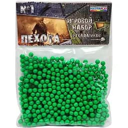 Пластикові кульки для дитячої зброї Colorplast 6 мм 500 шт. Зелений 1-153