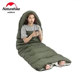 Спальний мішок Naturehike Y150L NH21MSD08 лівий темно-зелений - мініатюра 2