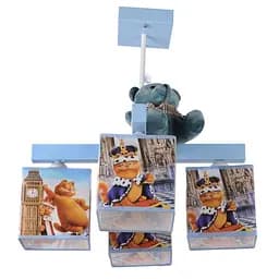 Люстра стельова Brille з абажуром для дитячої E27 40W BL (KL-412S/4)