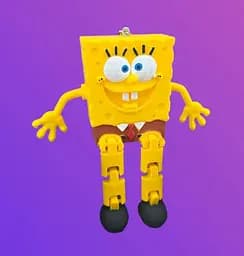 3D Спанч Боб, 11 см, рухливий - мініатюра 2