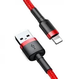 Кабель Baseus Cafule USB - Lightning 0.5 м CALKLF-A09 червоний