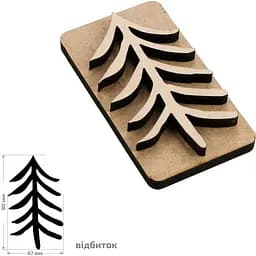 Штамп для вибійки Rosa Talent №5 Зима 4.7x8см