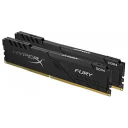 Модуль памяти HyperX DDR4 16Gb (2x8) Kingston Fury 2666 MHz Black (HX426C16FB3K2/16) Б/у