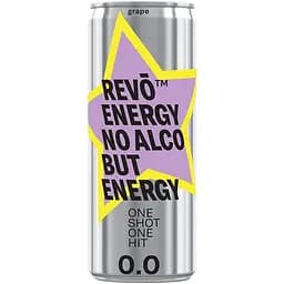 Напій енергетичний Revo Energy Виноград безалкогольний сильногазований 0.25 л