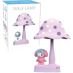 Детская настольная лампа Май Мелоди грибочек фиолетовая (339C)