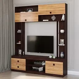 Стінка для вітальні Еверест Соната венге темний/дуб крафт золотий (EVR-2251)