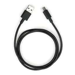 Дата кабель USB 2.0 AM to Type-C PVC 1m black Vinga (VCPDCTC1BK)