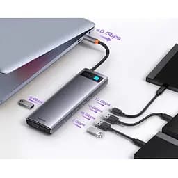 USB-хаб Baseus Metal Gleam Series 12-in-1 (WKWG020213) [124910] - мініатюра 5