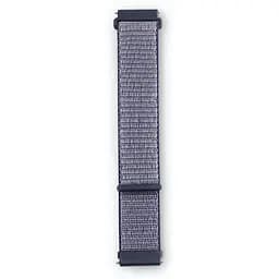 Ремінець DK 20mm Nylon Sport Loop для смарт-годинника Huawei, Samsung, Xiaomi (012415) (midnight blue) - мініатюра 2