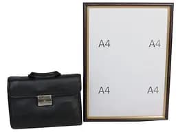 Чоловіча шкіряна барсетка Giorgio Ferretti 18,5х14х11 см acs0023689 - мініатюра 8