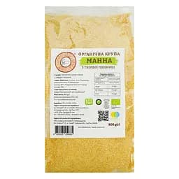 Органическая манная крупа Galeks-Agro из твердой пшеницы 800 г