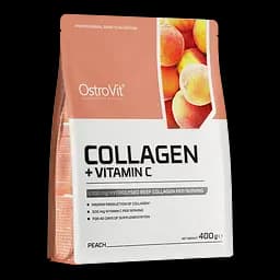 Для суставов и связок OstroVit Collagen + Vitamin C Peach 400 г