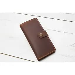 Кошелек-купюрщик Crazy Horse мужской коньячный