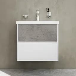 Тумба підвісна AM.P GEM S 60 см з умивальником (M91-FHX0602-WC0602BF38) - мініатюра 2