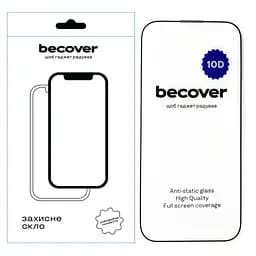 Скло захисне BeCover Apple iPhone 14 Pro Max 10D Black (711328)