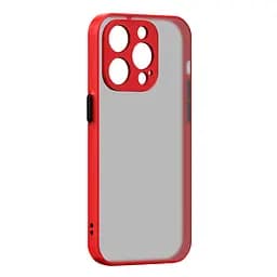 Чехол панель-накладка для Apple iPhone 14 Pro, Frosted Matte, красный, противоударный чехол с защитой всего корпуса, термополиуретан TPU + поликарбонат PC, ArmorStandart (ARM64479)