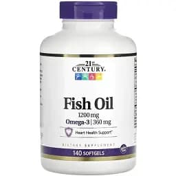 Омега-3 21st Century Fish Oil 1200 mg 140 softgels