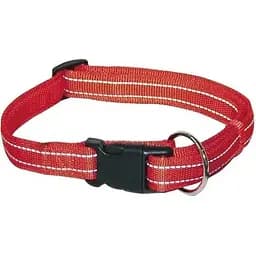 Ошейник для собак Croci Soft Reflective светоотражающий из нейлона 40-65 см красный