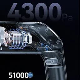 Портативний пилосос Usams US-ZB259 YAJ Series 4300Pa 4000mAh Black - мініатюра 5