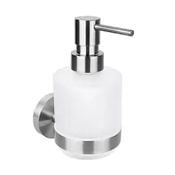 Дозатор для рідкого мила Bemeta Neo Mini підвісний скло нержавіюча сталь 104109115, Білий