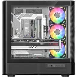 Корпус Modecom VOLCANO AQ500 ARGB MIDI FRONT LCD 6,2”, 4x120 мм fans BLACK без БЖ ATX (MC-A-AQ500-4FA-B) - мініатюра 2